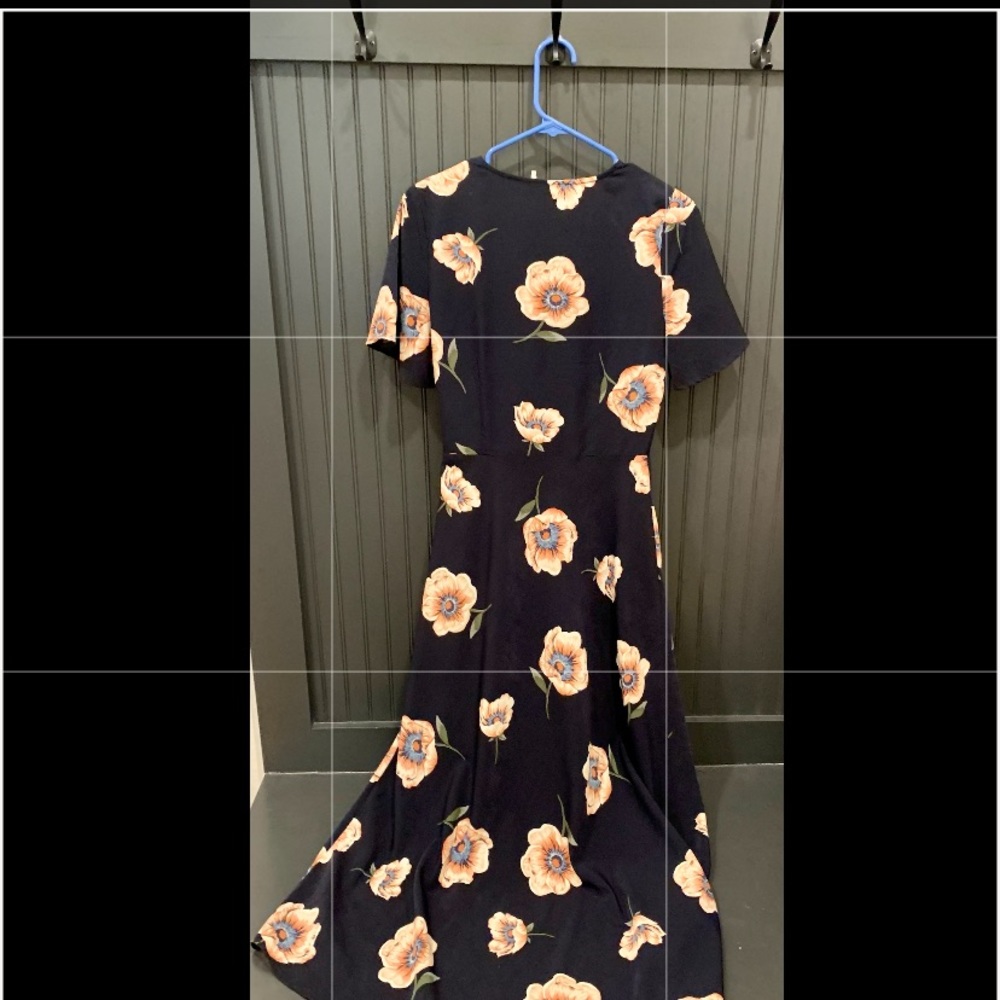 Small navy Blu Pepper high/low wrap dress